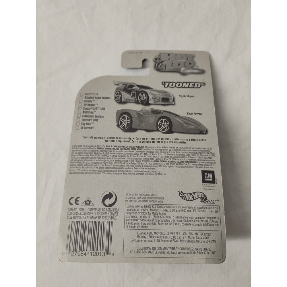 Hot Wheels 2004 First Editions Tooned Camaro‎ Z28 1969 71/100 #071 - Picture 3 of 3